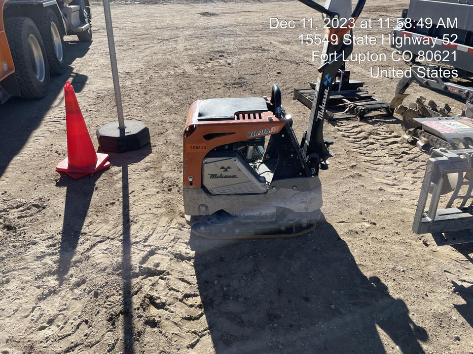 2023 Multiquip MV308GH Honda GX270, 18" Plate, Tachometer