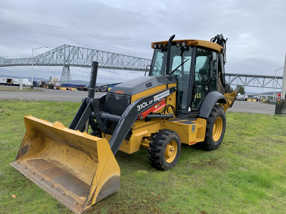 2020 John Deere 310LEP Cab/Heat/Air, 4WD, Standard Stick, Pilot Controls, 2 Way Hydraulics, TAG Manual QC