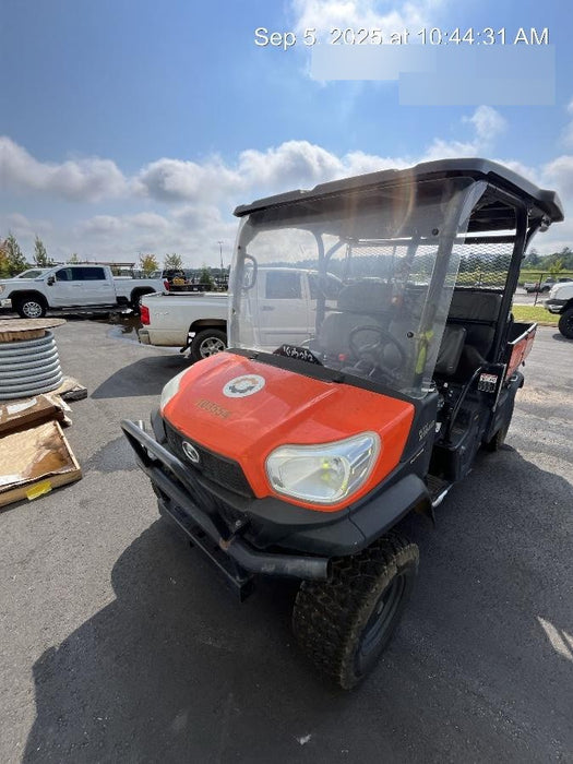 Kubota RTV-X1140W-H 4WD utility cart -LED strobe -Windshield tempered glass -Plastic canopy -Wire harness kit -Backup alarm