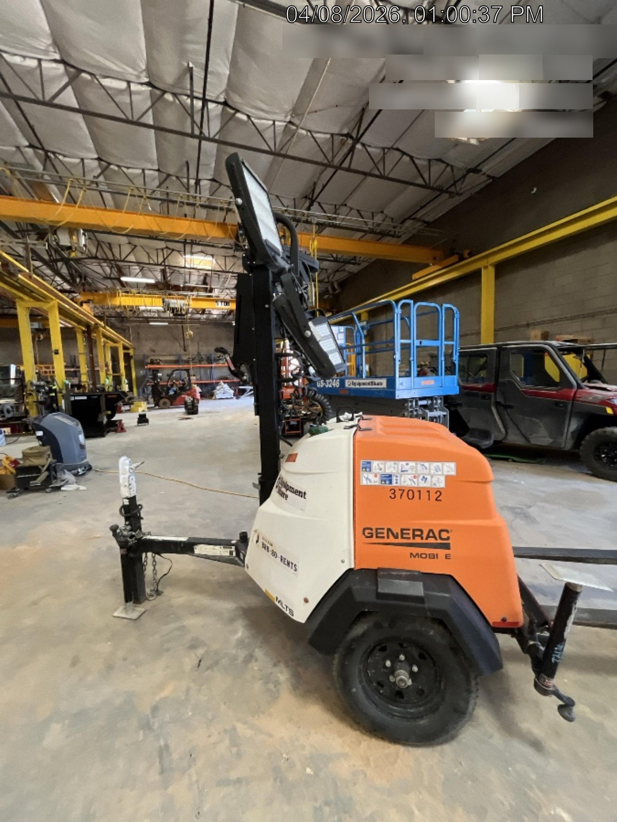 2023 Generac MLT2 Diesel, Flex Switch 120V Input, Powerzone Controller, 
(4) 320W LED Lights, 4kW Generator, 39.9 Gal Fuel Tank, 2" Ball, T3