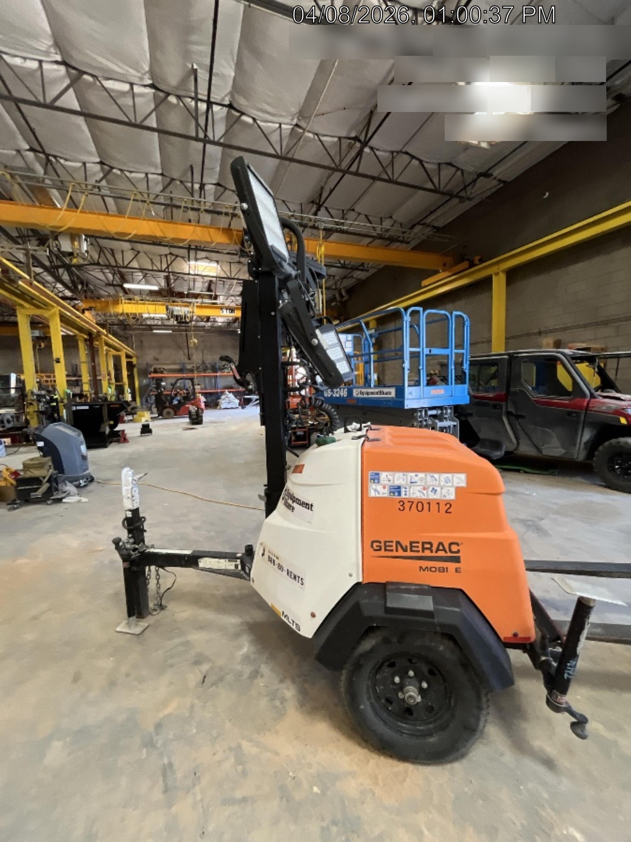 2023 Generac MLT2 Diesel, Flex Switch 120V Input, Powerzone Controller, 
(4) 320W LED Lights, 4kW Generator, 39.9 Gal Fuel Tank, 2" Ball, T3