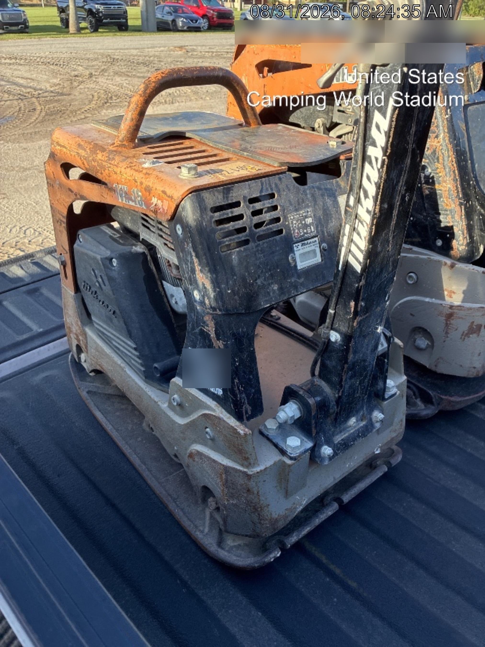 2023 Multiquip MVH158 Honda GX200, 17" Plate, Gas