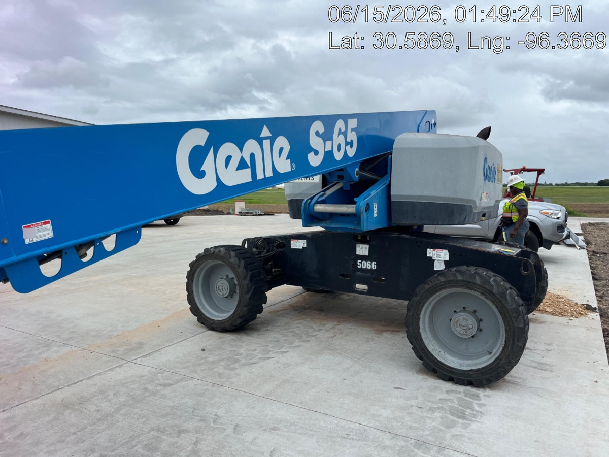 2017 Genie S-65 Genie S65, Diesel Engine, Foam Filled Tires, Glazier Kit