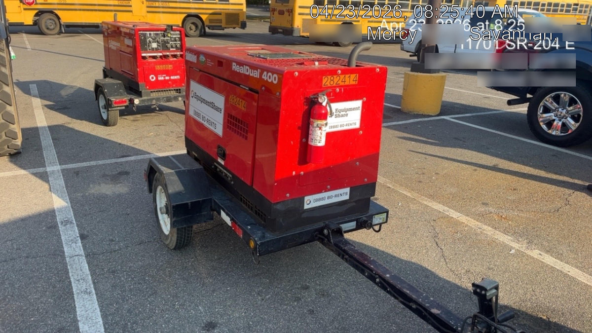 2022 Shindaiwa DGW400MDL Kubota D902 Engine, 23 HP, Dual Op Welder, Wire, Arc, Droop Stick, Tig, and CC Stick Functionality, Simulphase, 3 Phase and 1 Phase Gen Output, Single Axle NB Trlr, Slr Trckl Chrg 12V 12W, Fire Ext