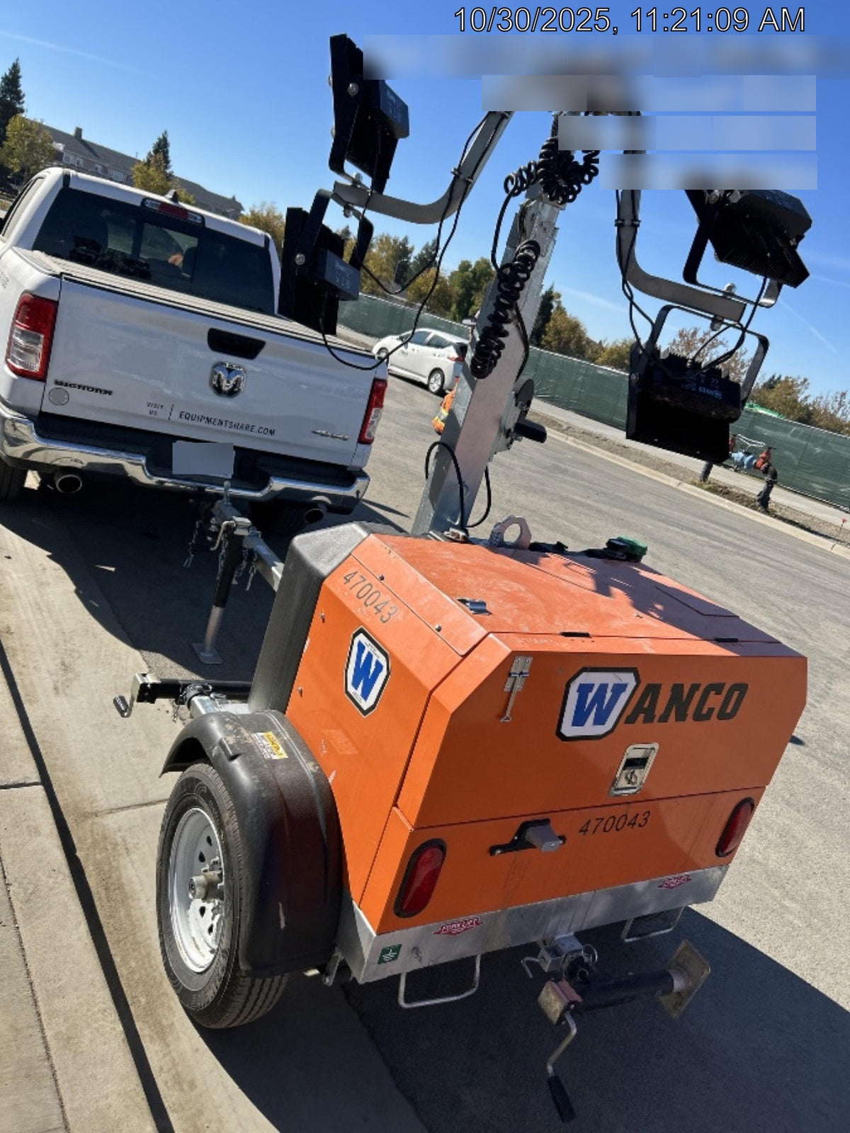 2024 Wanco WLTT-4MM4K Diesel, Deep Sea Controller, Shore Power Plug, Auto Start, (4) 350W LED Floodlights, 4kW Generator, 60 Gal Fuel Tank, 2" Ball, T3