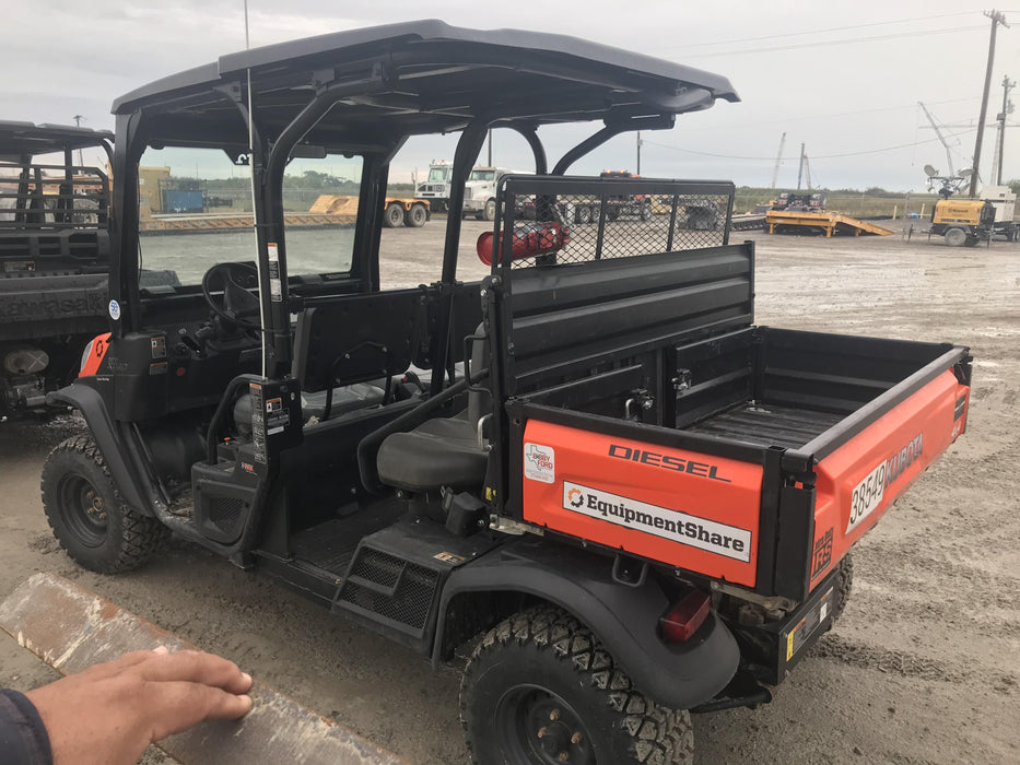 2019 Kubota RTV-X1140W-H 4wd Utility Cart, LED Strobe, Windshield Tempered Glass, Plastic Canopy, Wire Harness Kit, Backup Alarm