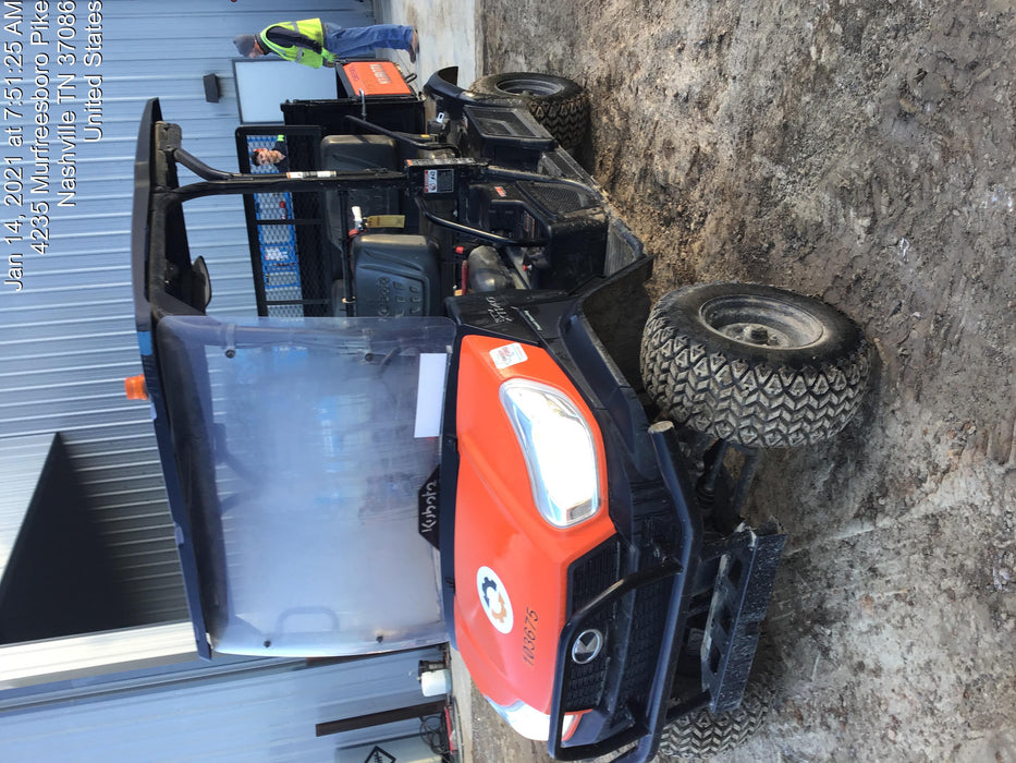 2020 Kubota RTV-X1140W-H 4WD utility cart -LED strobe -Windshield tempered glass -Plastic canopy -Wire harness kit -Backup alarm