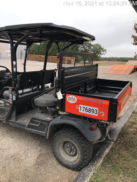 2021 Kubota RTV-X1140W-H Plastic Canopy, Windshield Acrylic Clear, LED Strobe Light, Wire Harness Kit, Back up Alarm