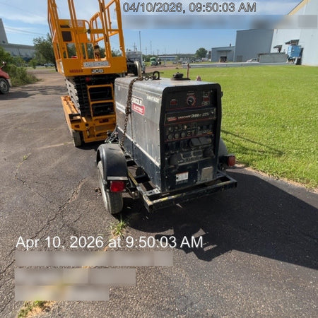 2019 Lincoln Electric Vantage 322 Ready-Pak 3, Two Wheel Trailer, Fender and Light Kit, Cable Rack