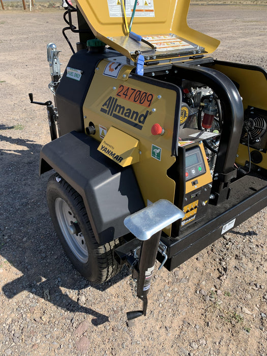 2022 Allmand NLV3GR (4) LED Light Fixture 350W, 23' Vertical Mast, 3kW Prime, Towable, ES Decals, T3