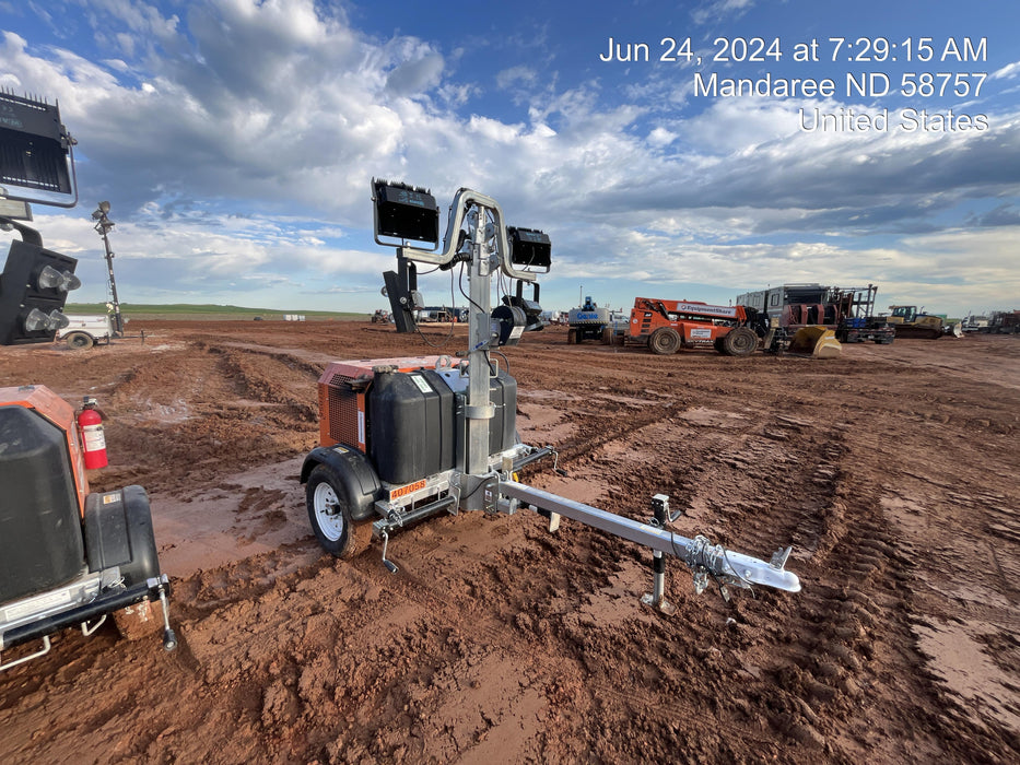 2024 Wanco WLTT-4MM4K Diesel, Deep Sea Controller, Shore Power Plug, Auto Start, (4) 350W LED Floodlights, 4kW Generator, 60 Gal Fuel Tank, 2" Ball, T3