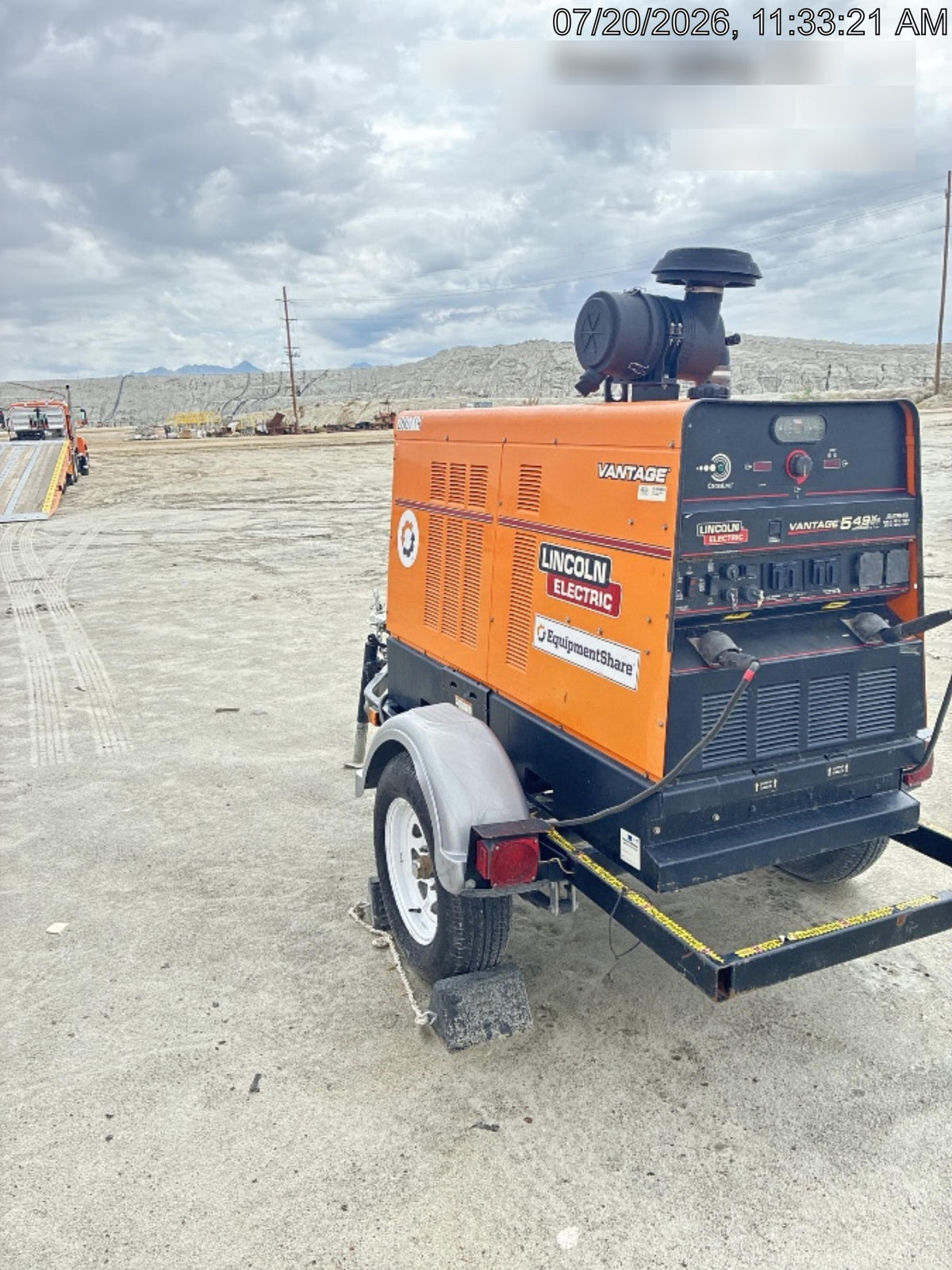 2022 Lincoln Electric Vantage 549X Crosslink Technology, Trailer Mounted, ES Decals, T3