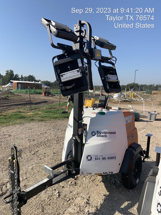 2023 Generac MLT2 Diesel, Flex Switch 120V Input, Powerzone Controller, (4) 320W LED Lights, 4kW Generator, 39.9 Gal Fuel Tank, 2" Ball, T3