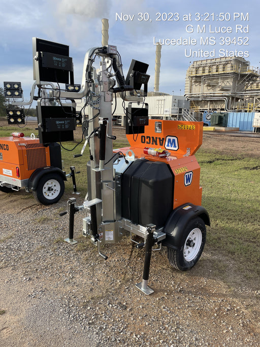 2023 Wanco WLTT-4MM4K Diesel, Deep Sea Controller, Shore Power Plug, Auto Start, (4) 350W LED Floodlights, 4kW Generator, 60 Gal Fuel Tank, 2" Ball, T3