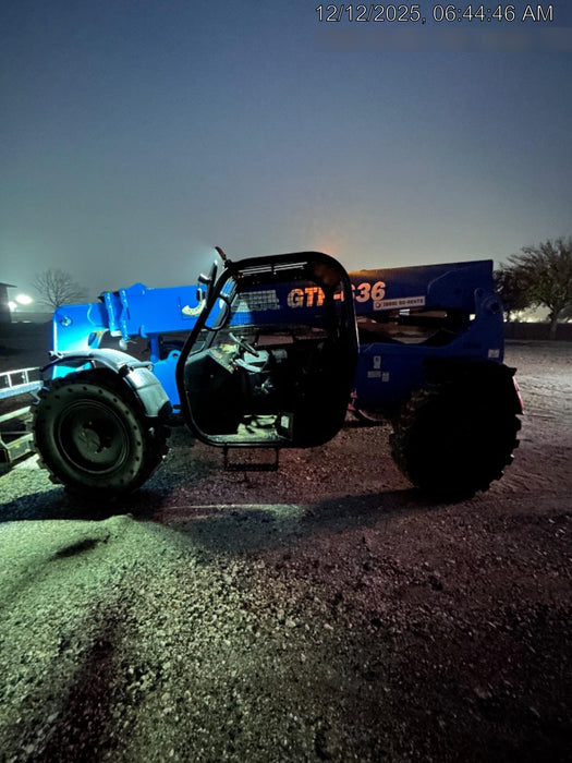 2018 Genie GTH-636 Genie GTH-636 w/Open ROPS, Solid Tires, Work Light/Beacon, 48" Carriage and Forks