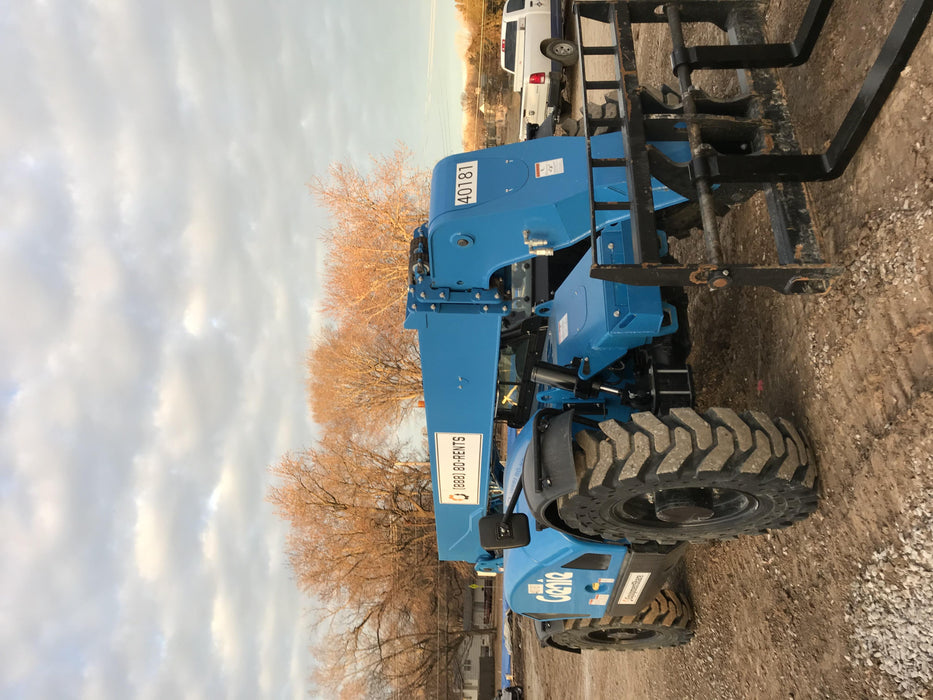 2019 Genie GTH-844 Cab/Heat/AC, Solid RT Tires, LED Work Lights, Beacon 60" QA Carriage, 48" Forks