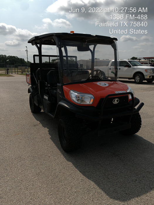 2021 Kubota RTV-X1140W-H Plastic Canopy, Windshield Acrylic Clear, LED Strobe Light, Wire Harness Kit, Back up Alarm