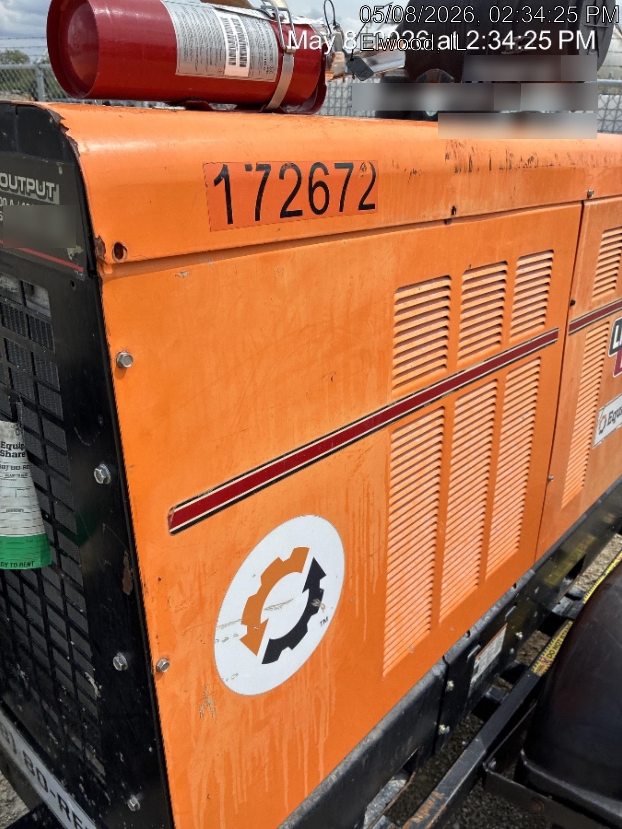 2021 Lincoln Electric Vantage 549X Ready Pak 3, ORANGE (includes trailer, cable rack, fender light kit)