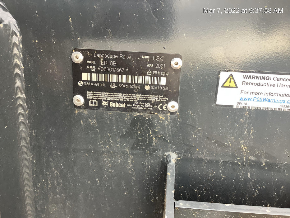 2021 BOBCAT LR6B