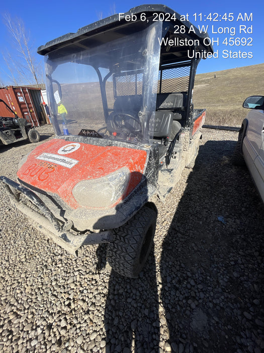 2022 Kubota RTV-X1140W-H Plastic Canopy, Windshield Acrylic Clear, LED Strobe Light, Wire Harness Kit, Back up Alarm