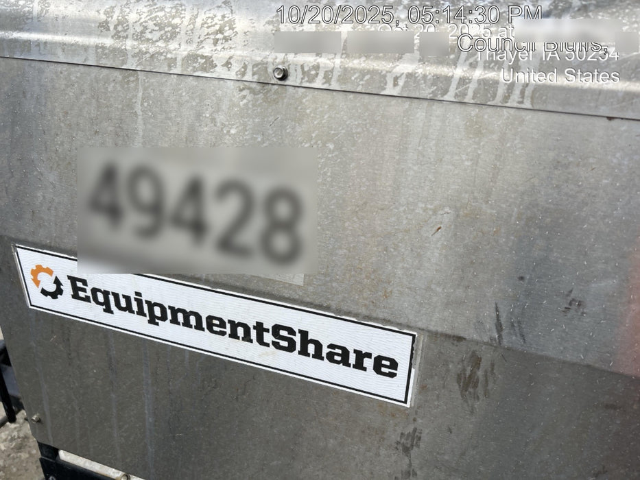 2019 Lincoln Electric Vantage 322 Ready-Pak 3, Two Wheel Trailer, Fender and Light Kit, Cable Rack