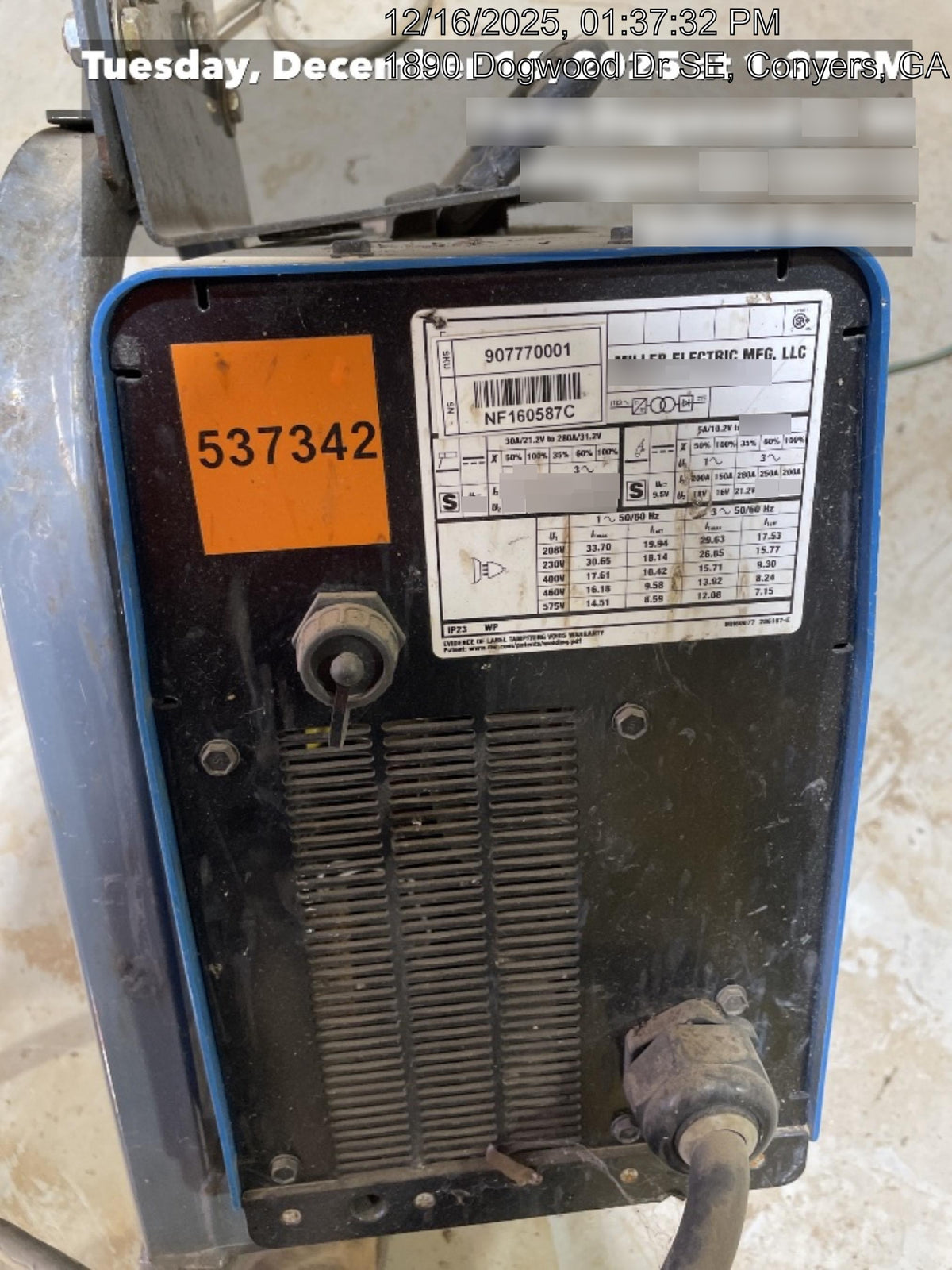 2025 MILLER ELECTRIC CST-282
