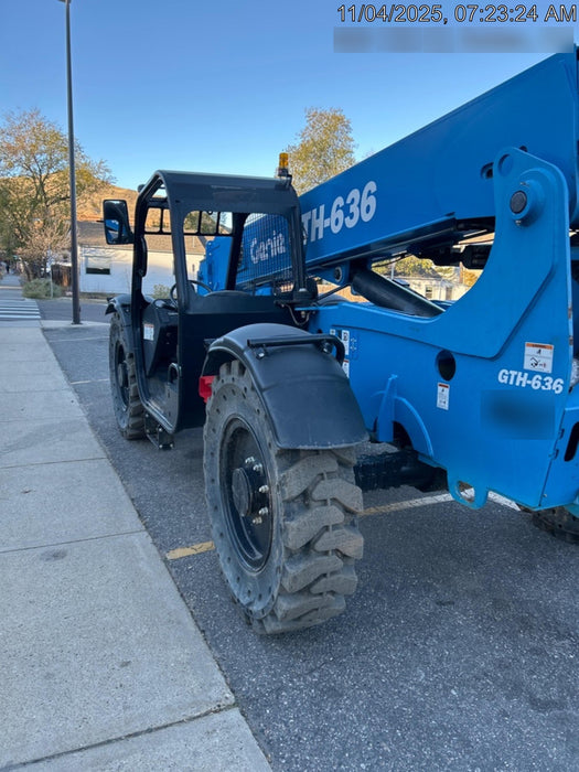 2018 Genie GTH-636 Genie GTH-636 w/Open ROPS, Solid Tires, beacon/work lights, 48" carriage/forks