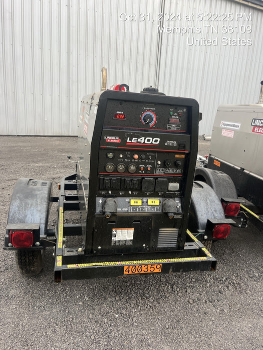 2024 Lincoln Electric LE400 Kubota V1505, Trlr, Cable Rack, Light Kit, ES Decals, T3