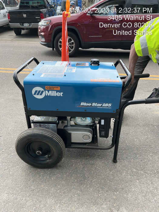 2023 Miller Electric Blue Star 185 Engine Driven Welder, Electric Start, 13 hp, Gas, 6,500 W Peak 907664