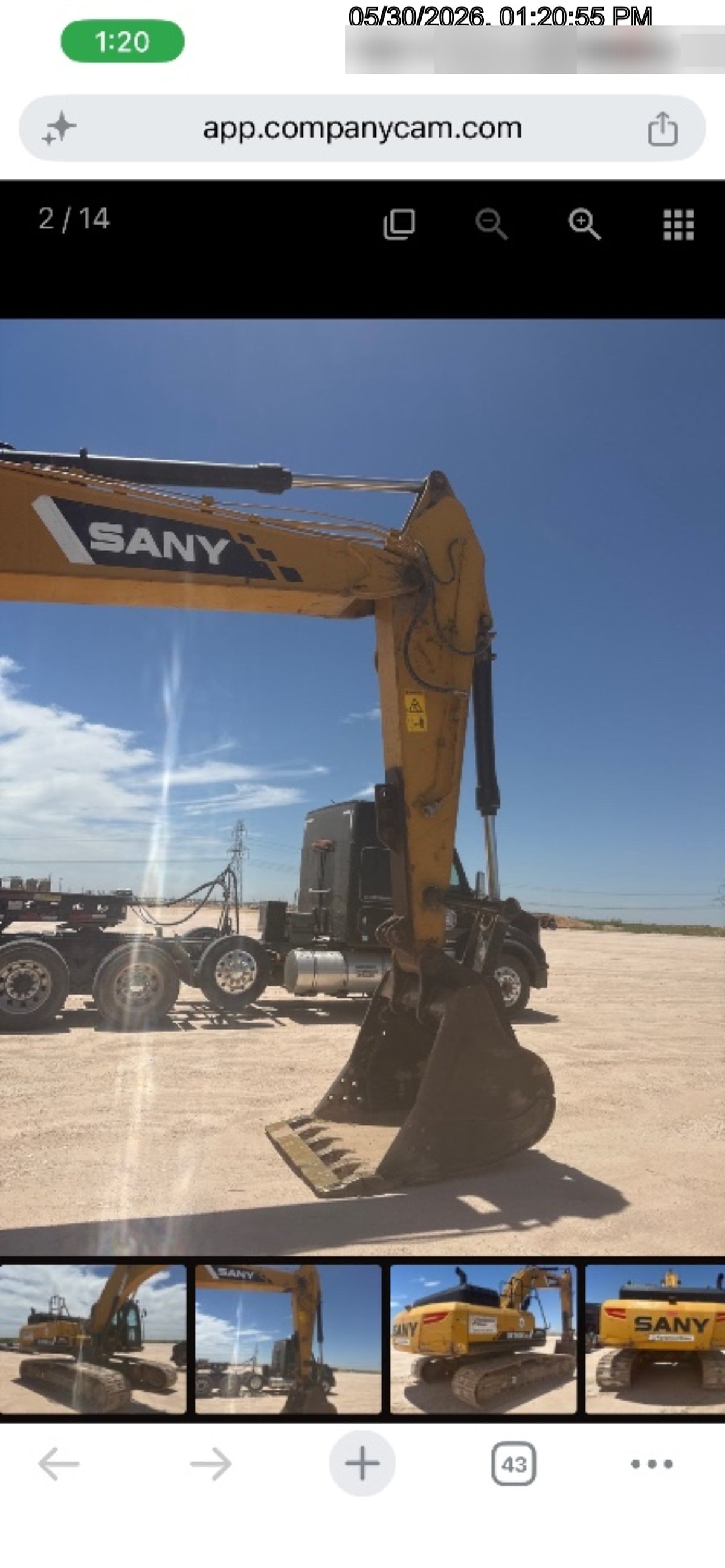 2019 SANY SY265C LC