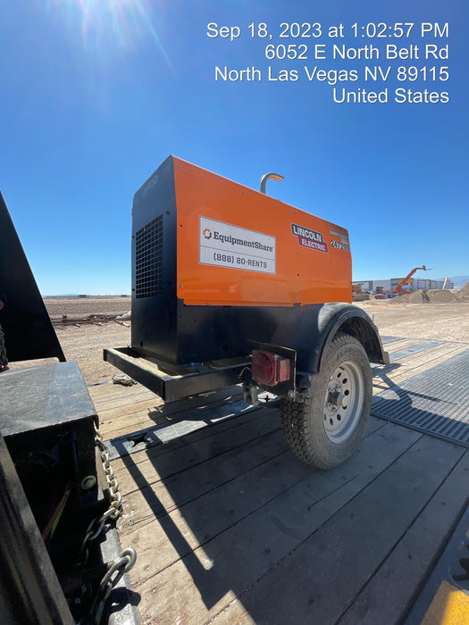 2022 Lincoln Electric LE400 Kubota V1505, Trlr, Cable Rack, Light Kit, ES Decals, T3