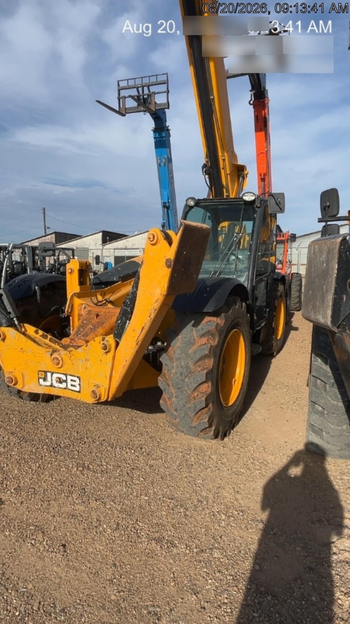 2019 JCB 510-56 74 HP w/CAB/HVAC, Beacon, Worklights, Aux Hydraulics, Foam Filled Tires w/60" Carriage/Forks