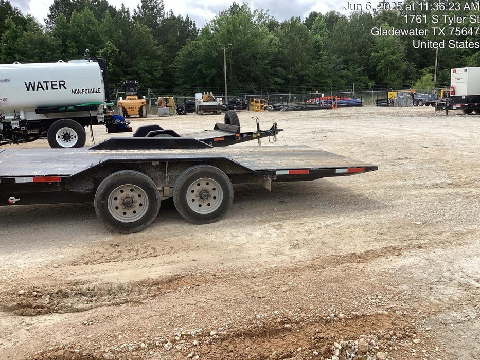 2024 TEXAS PRIDE TRAILERS 21' Lowboy Gravity Tilt Bed 14K Bumper Pull Trailer