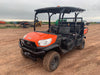 Kubota RTV-X1140W-H Canopy, 4-Seater, Diesel, Windshield Acrylic Clear, LED Strobe, Backup Alarm