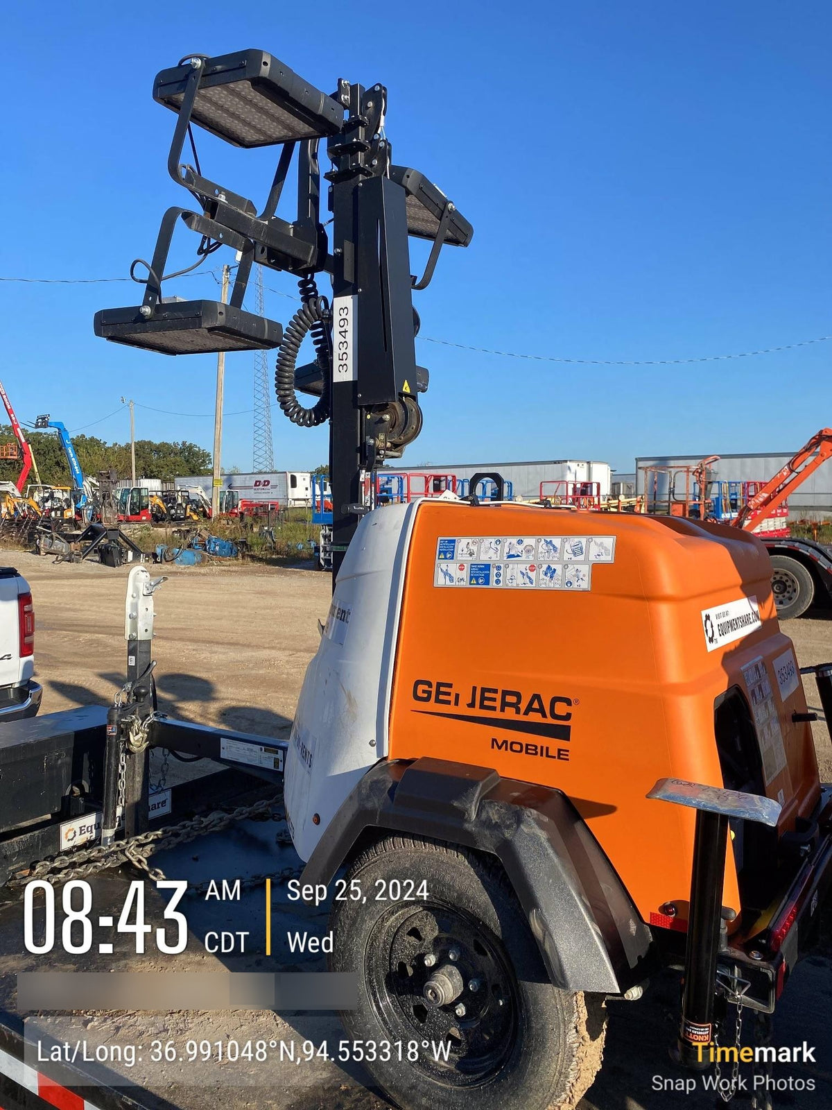 2023 Generac MLT2 Diesel, Flex Switch 120V Input, Powerzone Controller, (4) 320W LED Lights, 4kW Generator, 39.9 Gal Fuel Tank, 2" Ball, T3