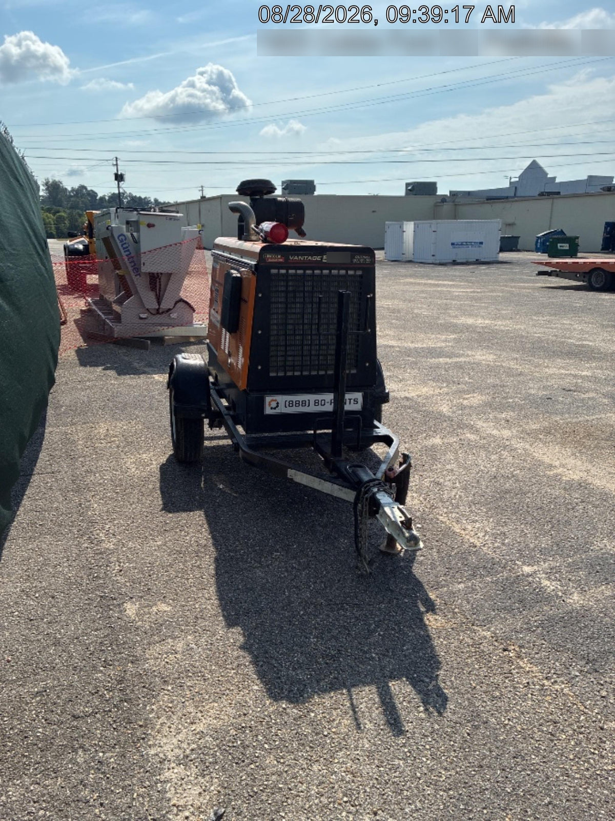 2021 Lincoln Electric Vantage 549X Ready Pak 3, ORANGE (includes trailer, cable rack, fender light kit)