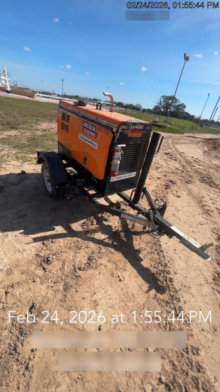 2022 Lincoln Electric LE400 Kubota V1505, Trlr, Cable Rack, Light Kit, ES Decals, T3