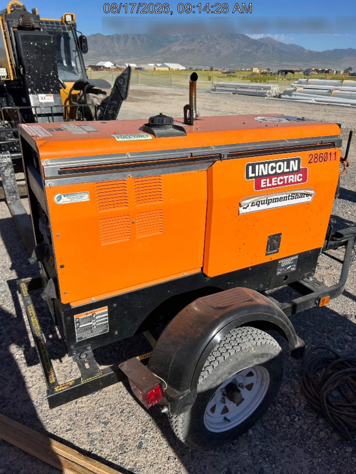2022 Lincoln Electric LE400 Kubota V1505, Trlr, Cable Rack, Light Kit, ES Decals, T3
