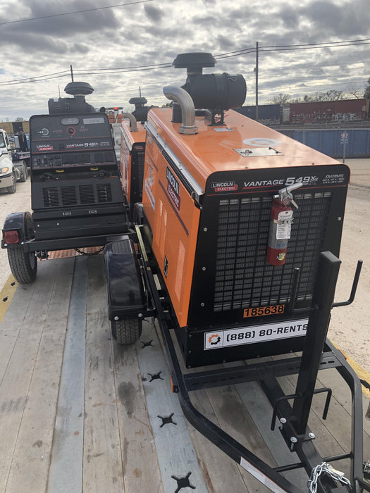 2021 Lincoln Electric Vantage 549X Ready Pak 3, ORANGE (includes trailer, cable rack, fender light kit)