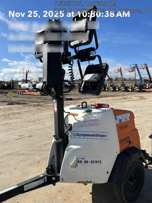 2024 Generac MLT2 Diesel, Flex Switch 120V Input, Powerzone Controller, 
(4) 320W LED Lights, 4kW Generator, 39.9 Gal Fuel Tank, 2" Ball, T3