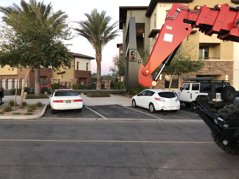 2020 Manitou MTA10055 Cab/Heat/Air, LED Work Lights, Solid Tires, Lift Hook, Beacon, Auxiliary Hydraulics w/66" Carriage and 60" Forks