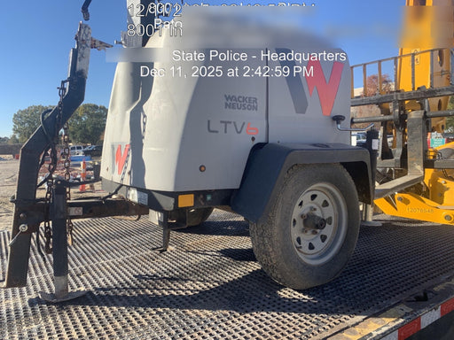 2019 Wacker Neuson LTV6L-MH Wacker Neuson LTV6L Mobile Light Tower w/Fuel Level Sensor Installed