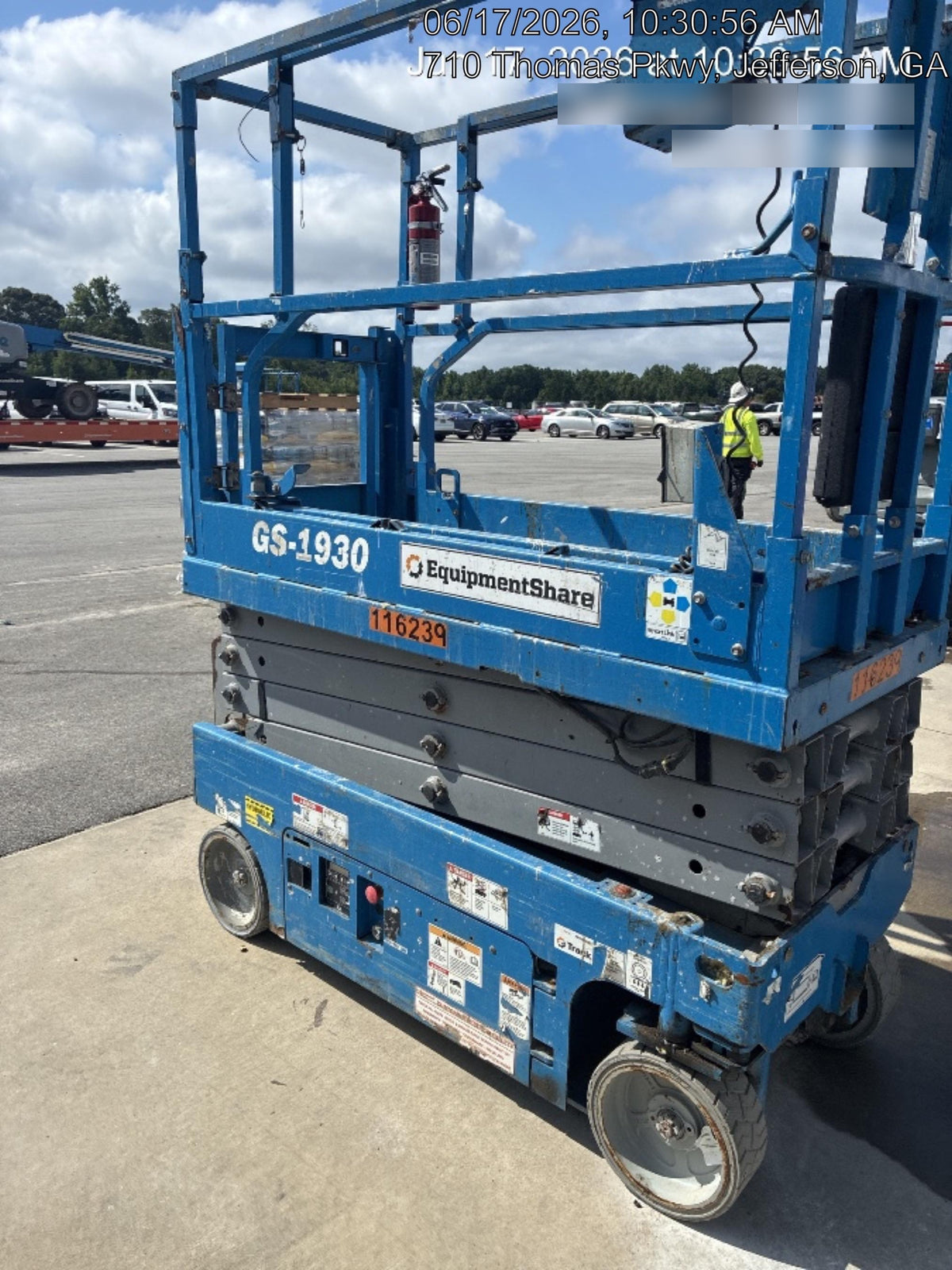 2020 Genie GS-1930 Solid Non Marking Tires, Beacon, Folding rails with half height swing gate