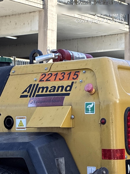 2022 Allmand NLV3GR (4) LED Light Fixture 350W, 23' Vertical Mast, 3kW Prime, Towable, Deep Sea L401, Leveling Jacks, Yanmar T4F 5.8hp