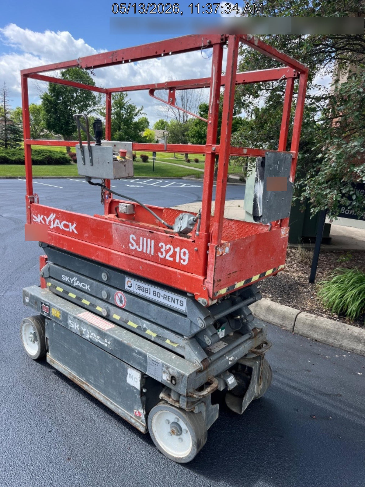 2016 Skyjack SJIII-3219 Standard Rental Specs