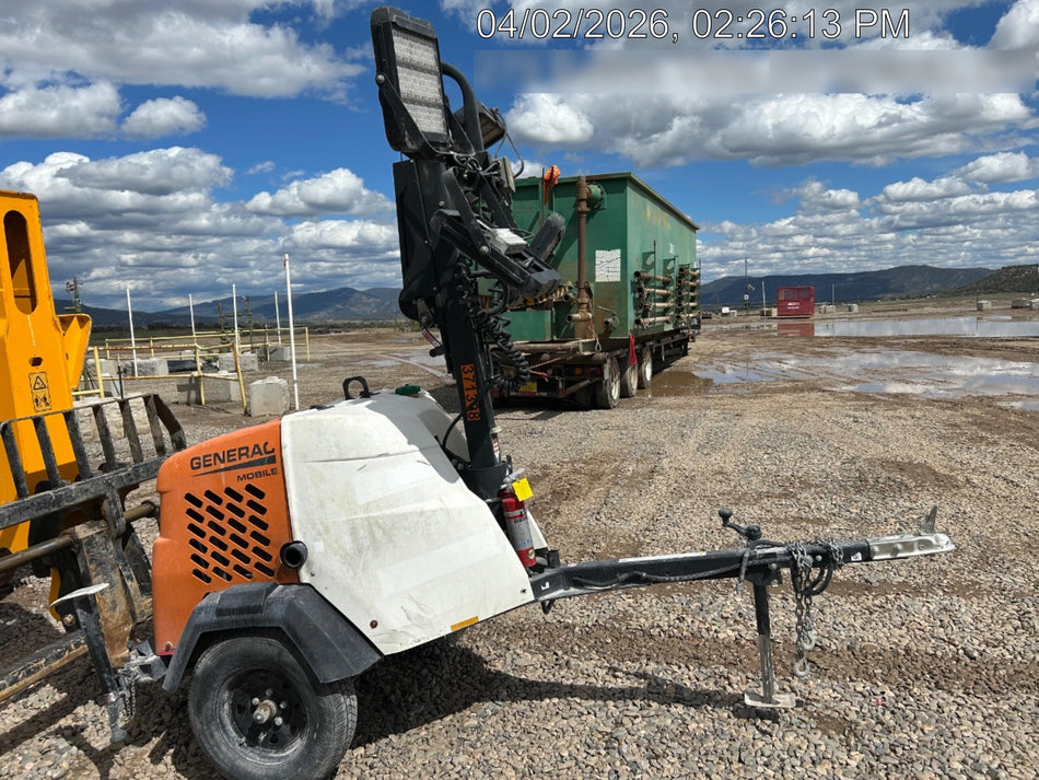 2023 Generac MLT2 Diesel, Flex Switch 120V Input, Powerzone Controller, 
(4) 320W LED Lights, 4kW Generator, 39.9 Gal Fuel Tank, 2" Ball, T3
