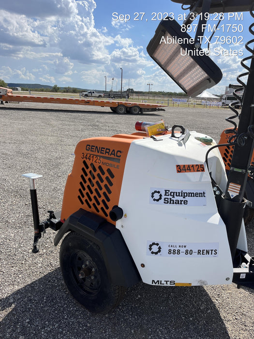 2023 Generac MLT2 Diesel, Flex Switch 120V Input, Powerzone Controller, (4) 320W LED Lights, 4kW Generator, 39.9 Gal Fuel Tank, 2" Ball, T3