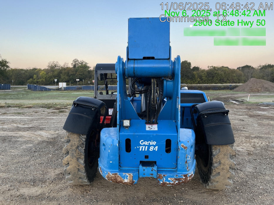 2018 Genie GTH-844 Genie GTH-844D w/Open ROPS, Solid Tires, Work Light/Beacon, 60" Carriage and Forks