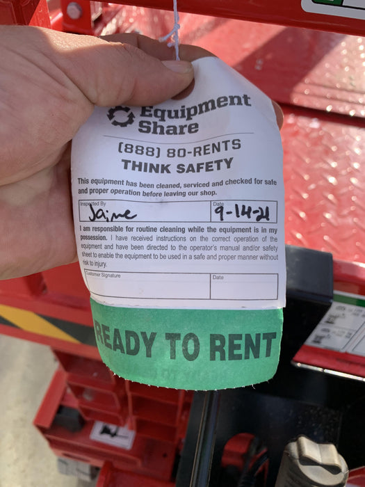 2021 Lgmg AS1932E Electric Drive, Solid Non Marking Tires, Dual Beacons