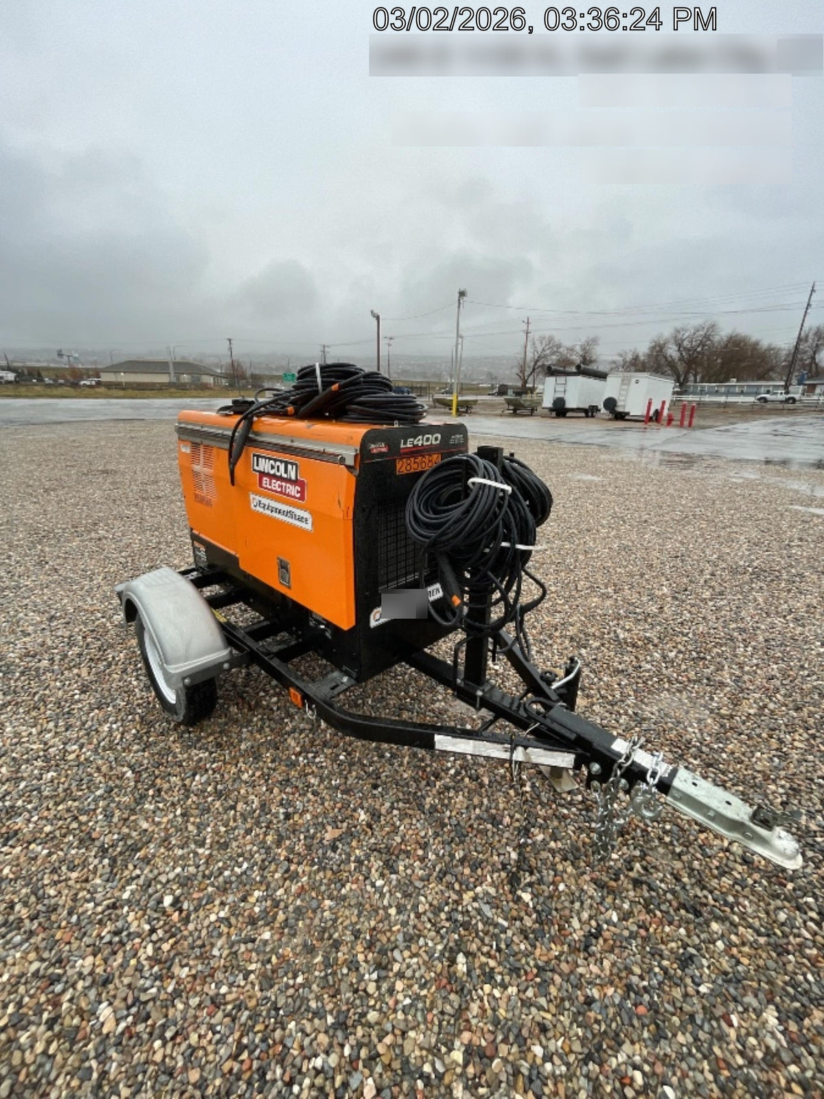 2022 Lincoln Electric LE400 Kubota V1505, Trlr, Cable Rack, Light Kit, ES Decals, T3